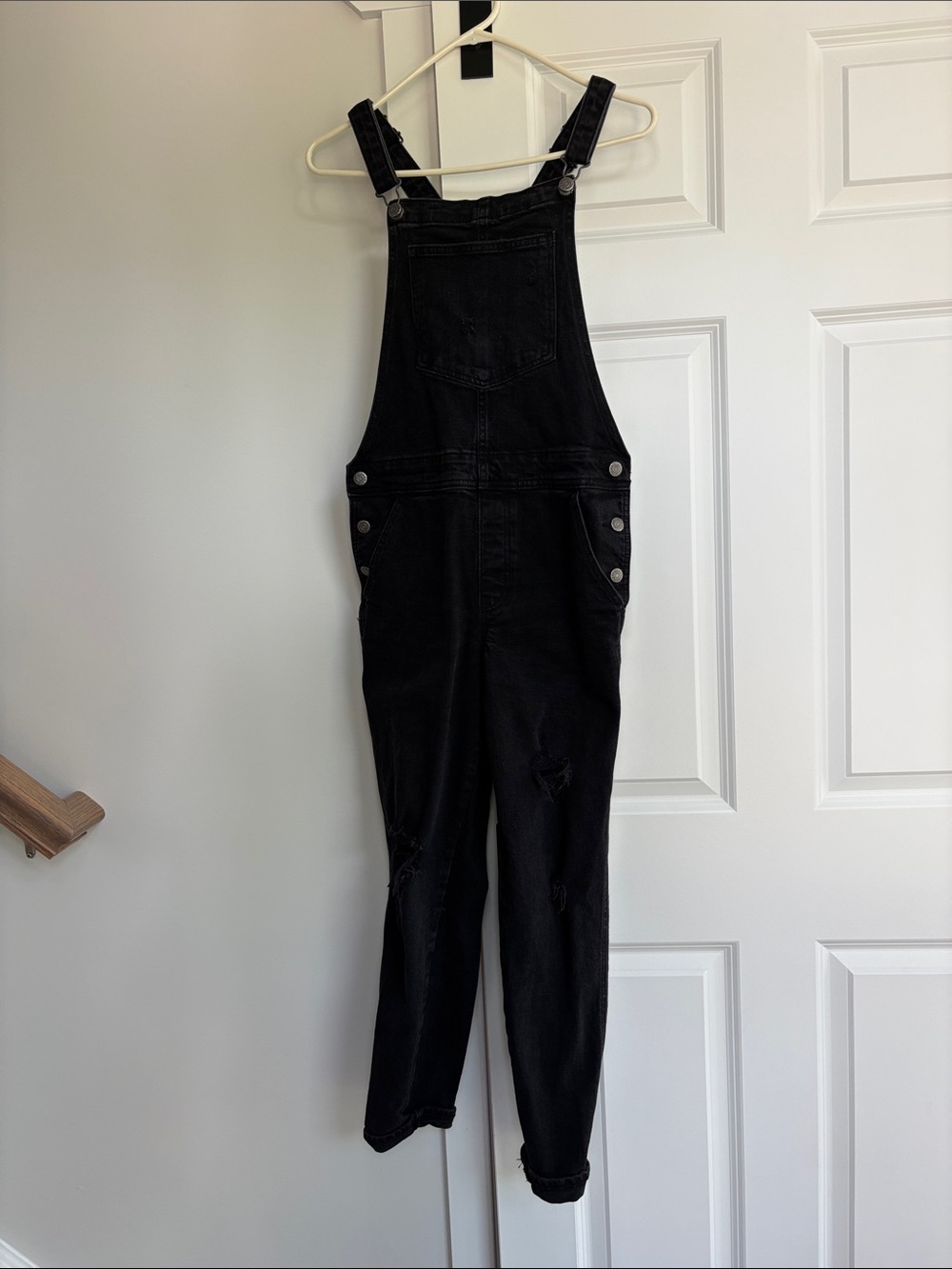 Old Navy 4 Black Denim Overalls